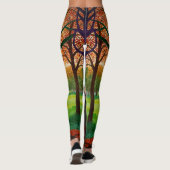 “Erdessa's Portret” - De Vermomming van Stilte Leggings (Achterkant)