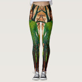 “Erdessa's Portret” - De Vermomming van Stilte Leggings (Voorkant)