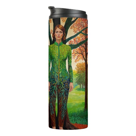 “Erdessa's Portret” - De Vermomming van Stilte Thermosbeker (Geroteerd rechts)