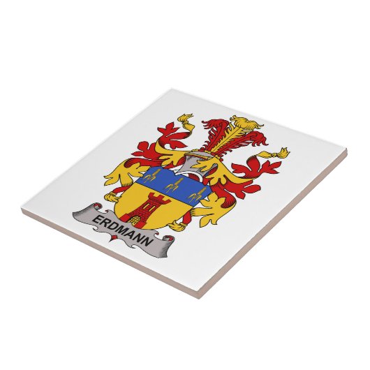 Erdmann Family Crest Tegeltje (Zijkant)