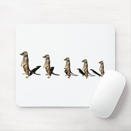 Erdmännchen in Reihe Muismat (Met muis)