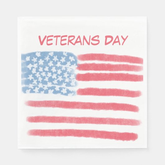 Ere aan Helden | Veteranendag Viering Servet (Voorkant)