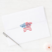 Ere aan Helden | Veteranendag Viering Ster Sticker (Envelop)