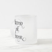 Ere- bruid matglas koffiemok (Voorkant links)