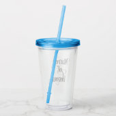 Ere- bruidsmeisje acryl drinkbeker (Achterkant)