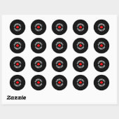 Ere-Canadees Canada-dag Canadees Ronde Sticker (Vel)