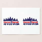 Ere dienen folie kaarten (Binnen)