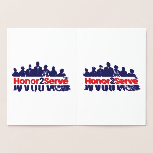 Ere dienen folie kaarten (Binnen)