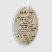 Ere erkende verzorger acryl ornament (voorkant)