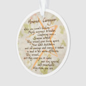 Ere erkende verzorger acryl ornament (voorkant)