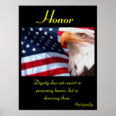 Ere erkent Wijsheid Onder Adelaars trots Poster (Voorkant)