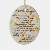 Ere erkentelijkheid keramiek ornament voor verzorg (Rechts)