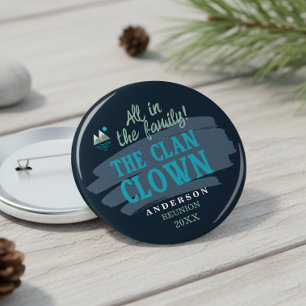 Ere Familie Karakter Clan Clown ID1317 Ronde Button 4,0 Cm