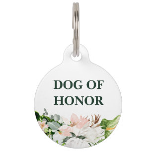 Ere Hond Bloemhond op de Trouwdag Huisdierpenning