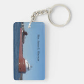 Ere James L. Oberstar rechthoekige sleutelhanger (achterkant)
