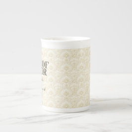 Ere-juffrouw | Art Deco sierobject – Ivoorkleurig Porselein Kop