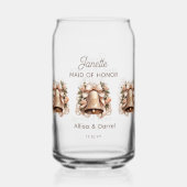 Ere-juffrouw frisdrankglas blikvorm glas (Voorkant)