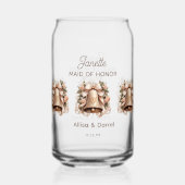 Ere-juffrouw frisdrankglas blikvorm glas (Achterkant)