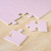 Ere-juffrouw mauve naam datum roze pastel bruiden legpuzzel (Zijkant)