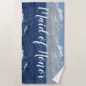 Ere-juffrouw Oceaan Golven Strand Handdoek (Voorkant)