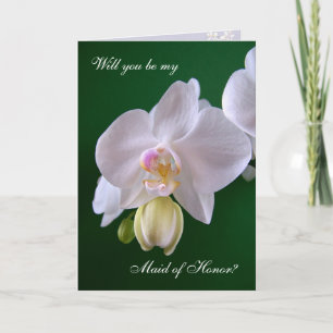 Ere-juffrouw. Orchidee kaart