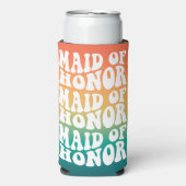 Ere-juffrouw Retro Pastel Gradiënt Seltzer Blikjeskoeler (Seltzer Voorkant)