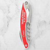 Ere-juffrouw Rood Trouw Corkscrews Kurkentrekker (Achterkant)