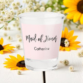 Ere-juffrouw Roze Bruiloftsfeest Script Shot Glas