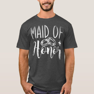 Ere-juffrouw vrijgezellenfeest bruiloft vrouwen br t-shirt