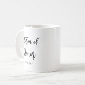 Ere-juffrouw Zwart Witte Trouwmug Koffiemok (Voorkant links)