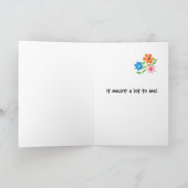 Ere-jurkmeisje bedankkaart (Binnen)