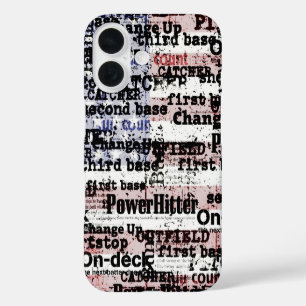Ere van honkbal Vervagende Grunge Amerikaanse Vl iPhone 16 Hoesje