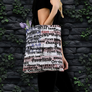 Ere van honkbal Vervagende Grunge Amerikaanse Vl Tote Bag