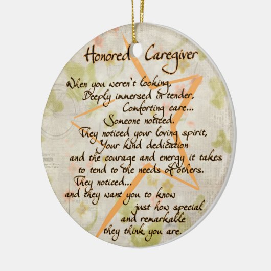 Ere-verzorger Acryl Ornament (Links)