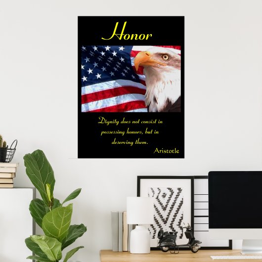 Ere Wie Ere Toekomt Viert Wijsheid Onder Adelaar S Poster (Thuiskantoor)