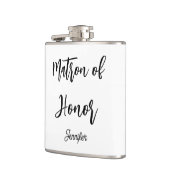 Erebevelhebber Zwart Witte Bruiloft  Heupfles (Links)