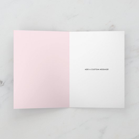 Ereboog| Script Stijl Aangepaste Trouwdag Kaart (Binnen)