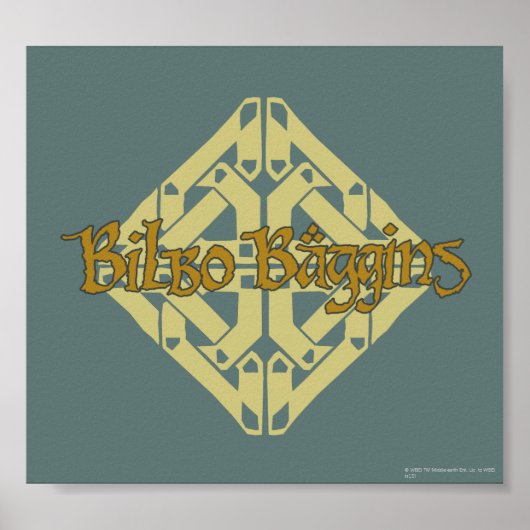Erebor - BILBO BAGGINS™-naam Poster (Voorkant)
