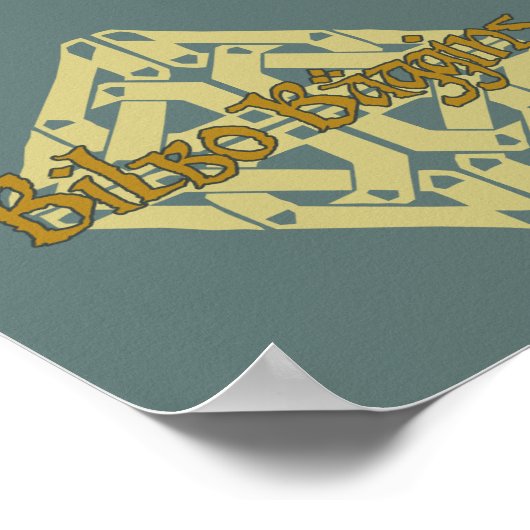 Erebor - BILBO BAGGINS™-naam Poster (Hoek)