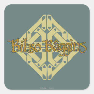 Erebor - BILBO BAGGINS™-naam Vierkante Sticker