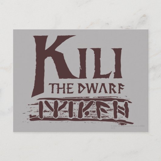 Erebor - Kili Name Briefkaart (Voorkant)