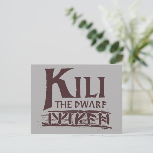 Erebor - Kili Name Briefkaart (Staand voorkant)