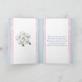 Erebruidsmeisje verzoek witte jurk op blauw (Binnen)