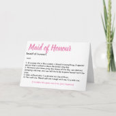 Erebruidsmeisje-voorstel (Voorkant)