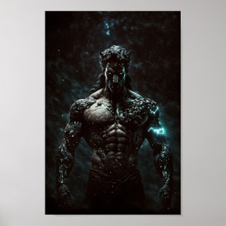 Erebus Greek God Embodiment of Primordiale Darknes Poster