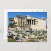 Erechtheum Acropolis - GRIEKENLAND Briefkaart (Voorkant / Achterkant)