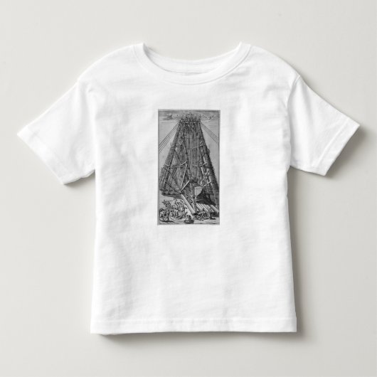 Erectie van de oude Egyptische Obelisk Kinder Shirts (Voorkant)