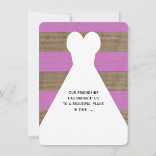 Eregetrouwde getuige gedicht in Pretty Orchid Kaart