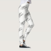 Ereheer Leggings - Zwart op Wit (Rechts)