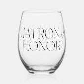 Ereheer Stemless Wijnglas Zonder Voet (Voorkant)